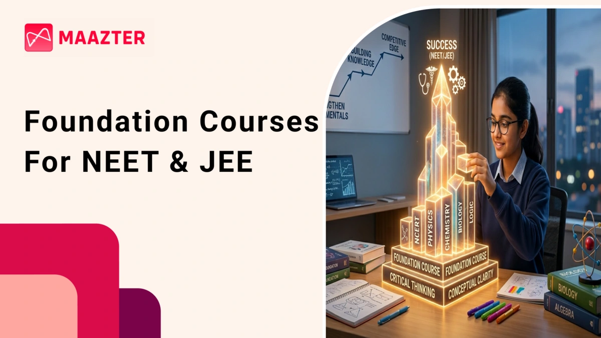 Students preparing for NEET and JEE through foundation courses with concept-based learning support