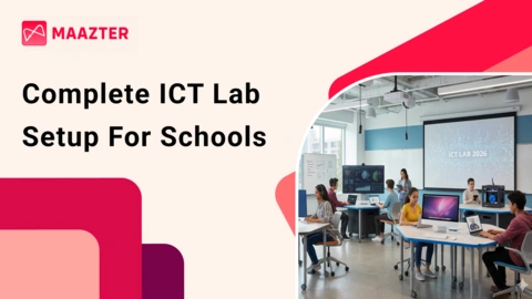 Modern ICT lab with computers and digital tools supporting smart learning in future-ready schools