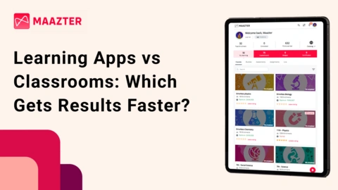 Students using learning apps and digital tools for faster academic progress compared to classrooms