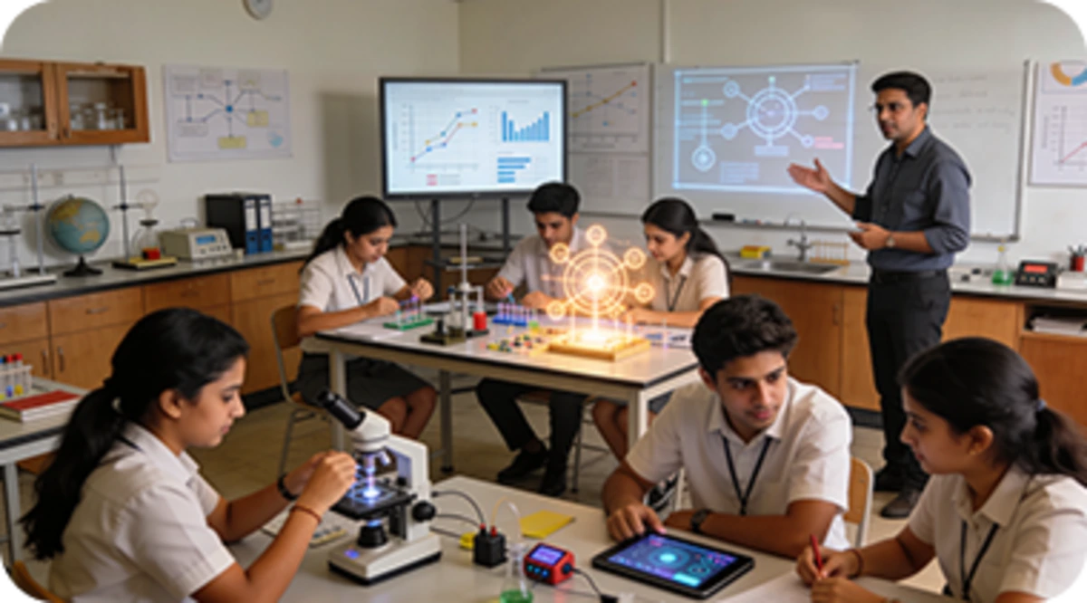 CBSE promotes practical learning through projects, experiments, assessments, and problem-solving activities