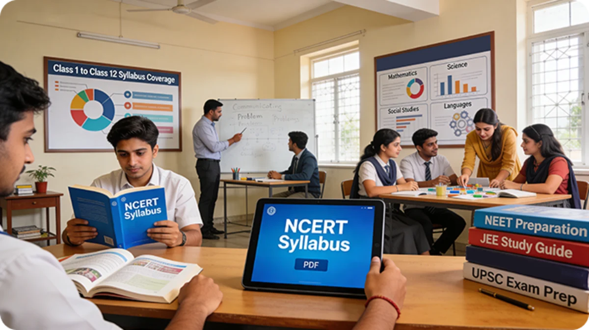 NCERT syllabus covers major subjects and builds communication, critical thinking, and problem-solving skills