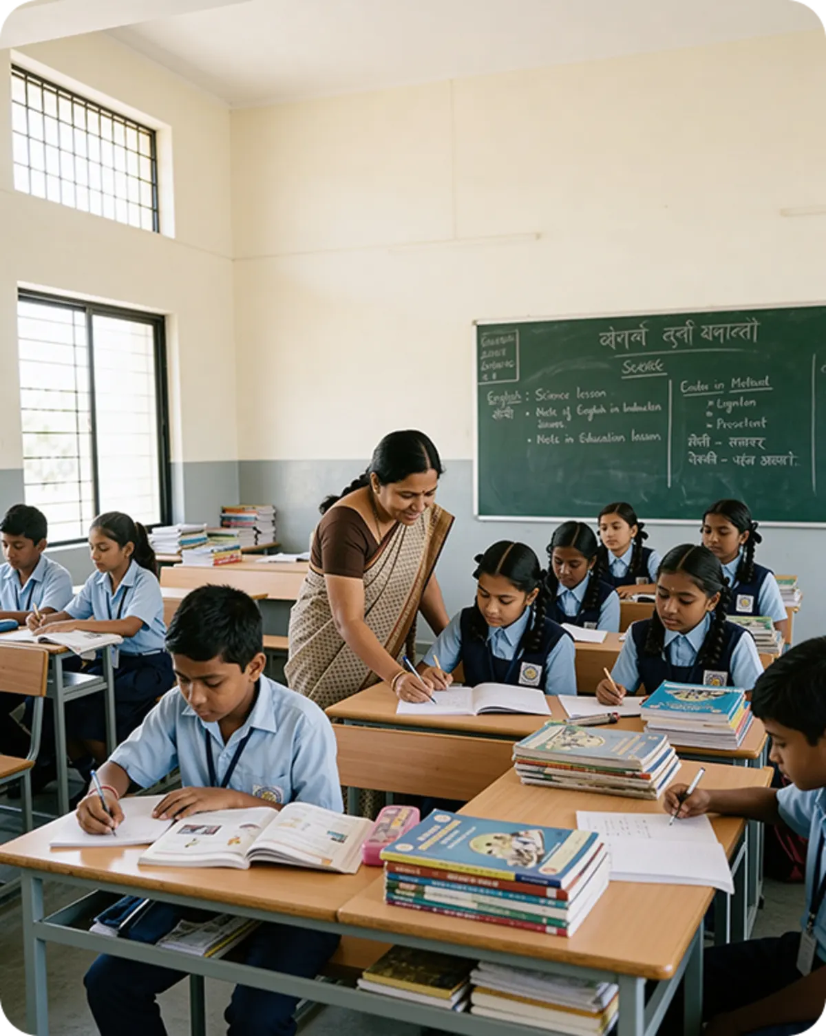 Government provides free textbooks and uniforms ensuring affordable quality education across Tamil Nadu schools