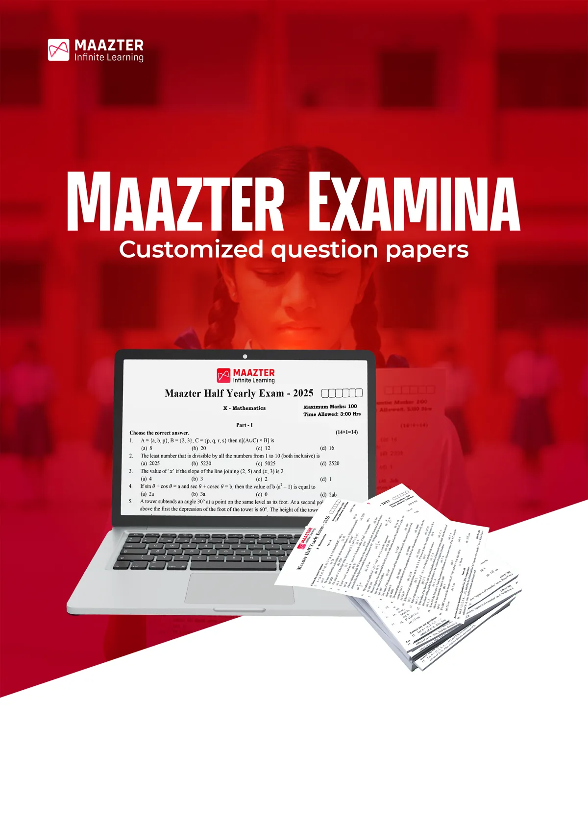 Examina Brochure - Academic question papers, exam rehearsal series, NEET, JEE, and foundation course preparation