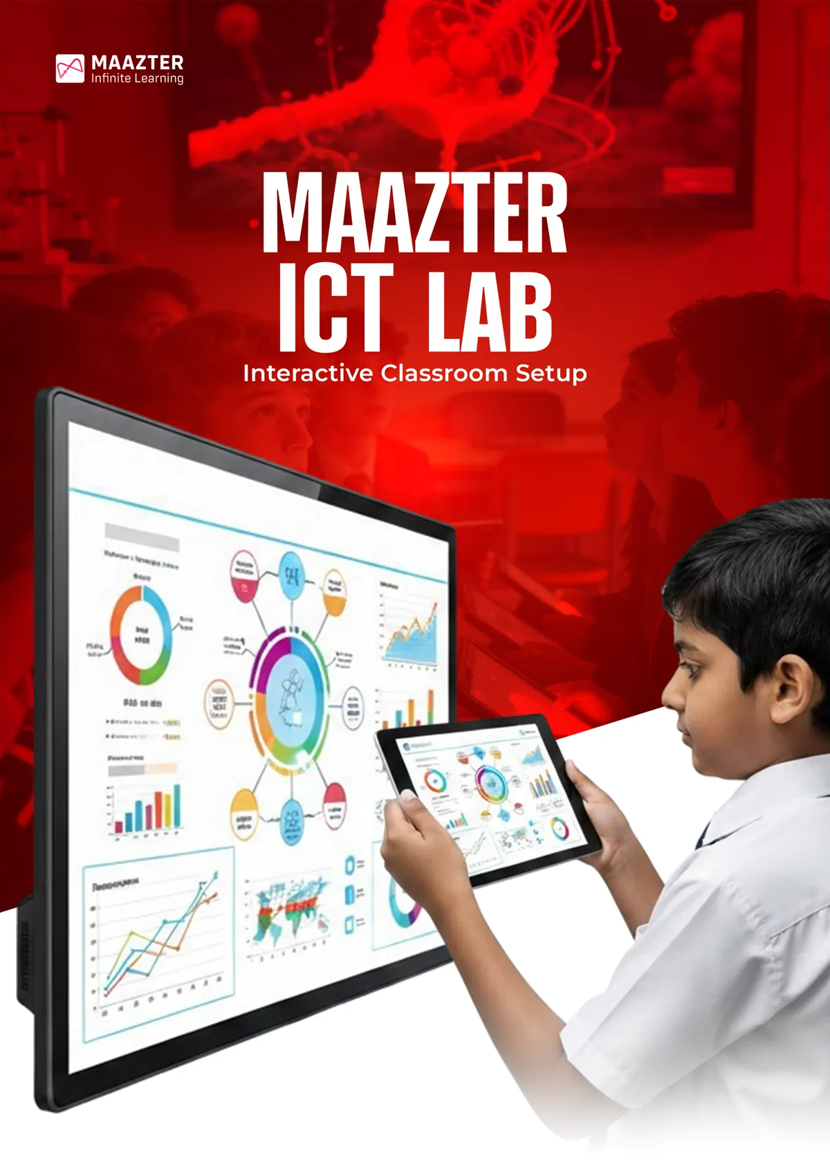 ICT Lab Brochure - Technology driven learning environment with tablets, charging trolley, MDM, resources for practical learning