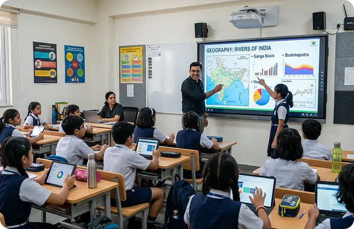 Maazter services to schools, students, teachers, governments, and institutes through integrated digital learning solutions
