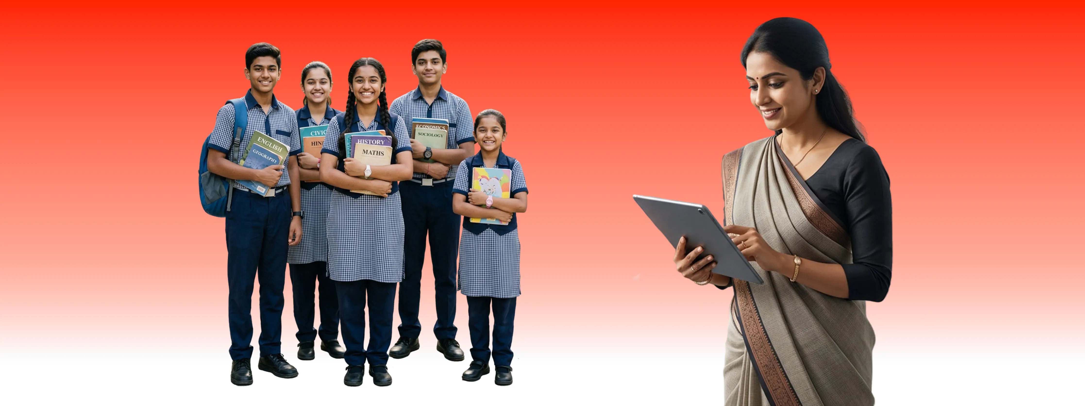 Integrated smart education solutions including ICT labs, tablets, whiteboards, and digital learning tools