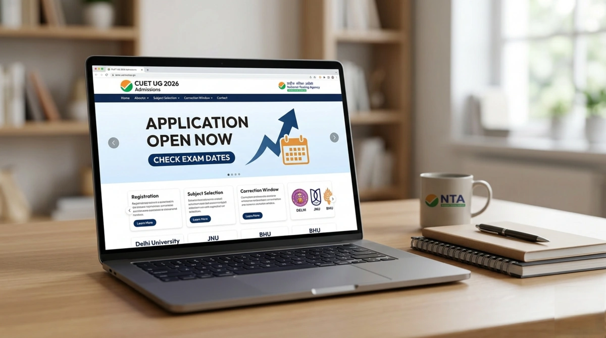 CUET UG 2026 application process begins for undergraduate admissions in universities across India
