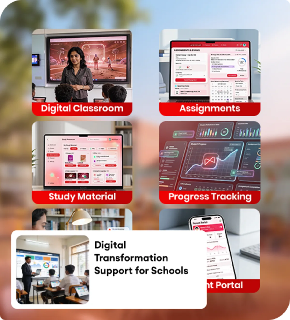 Educational app provides exam preparation, question papers, and talent assessment for school students