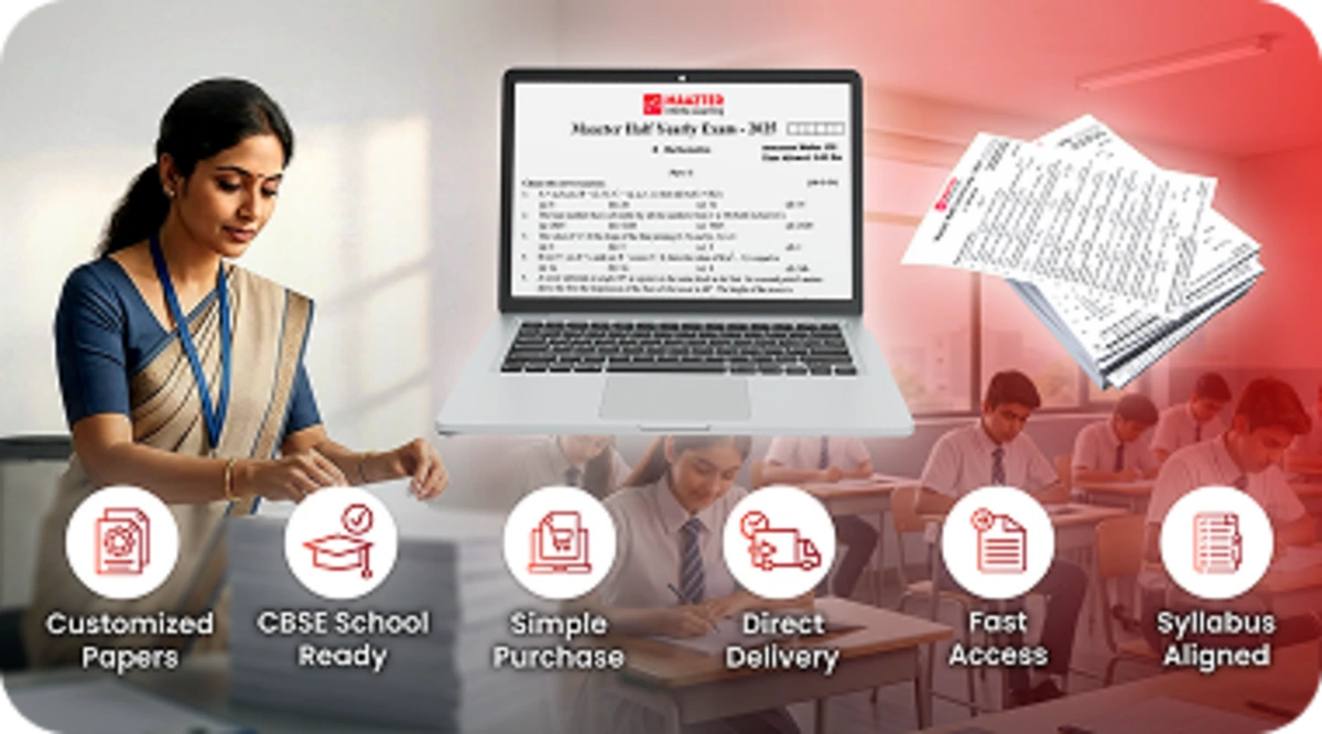 Customized question papers can be easily purchased and accessed by schools whenever required