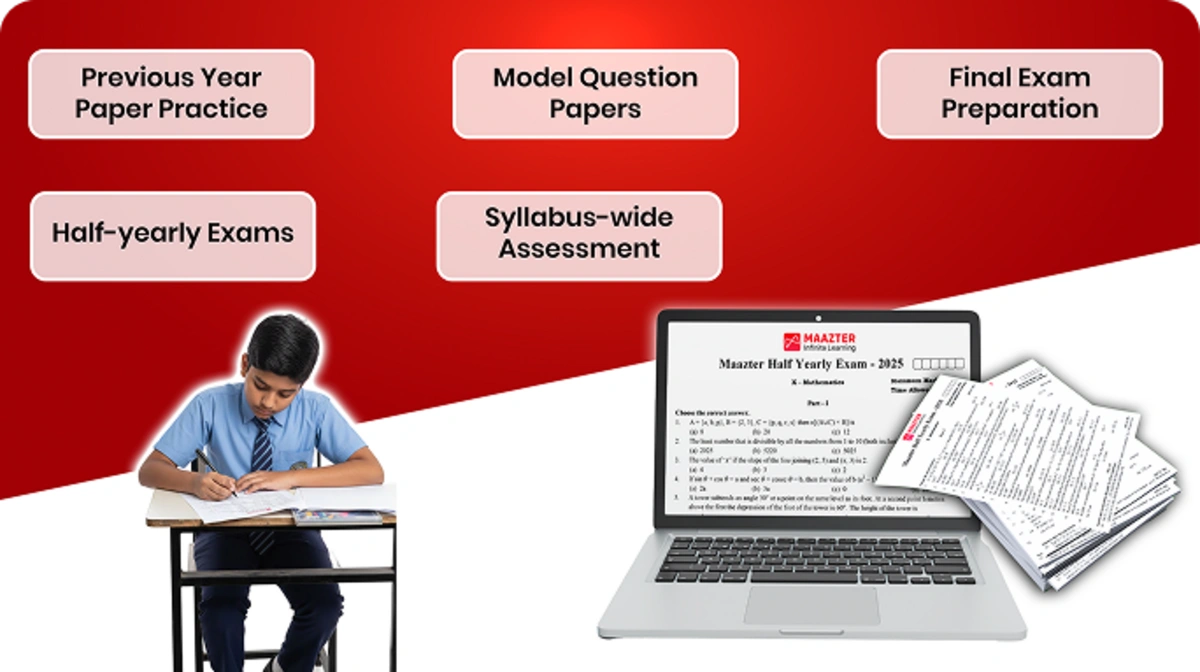 Customized question papers for half-yearly and model exams help students prepare for final assessments