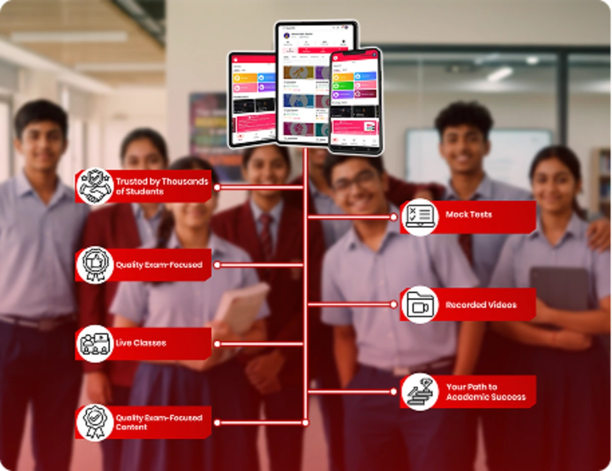 Trusted online class learning app providing quality content, live sessions, mock tests, and recorded classes