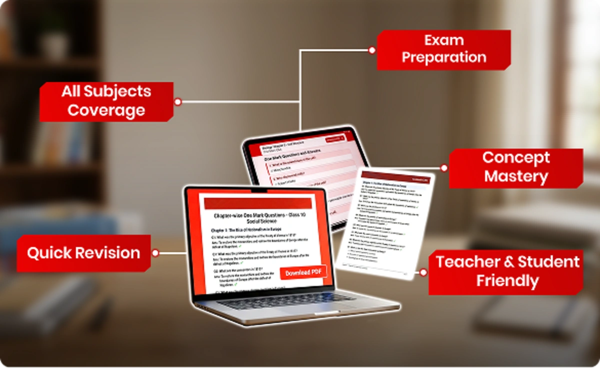 One mark answers PDF helps students revise concepts and prepare effectively for examinations