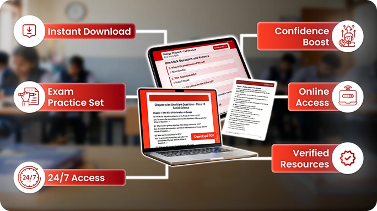 Downloadable one mark question papers for students to practice concepts and revise lessons