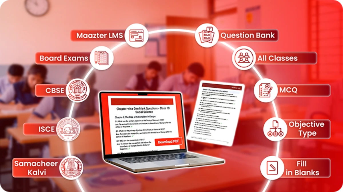 One mark to support board and school test preparation across multiple subjects
