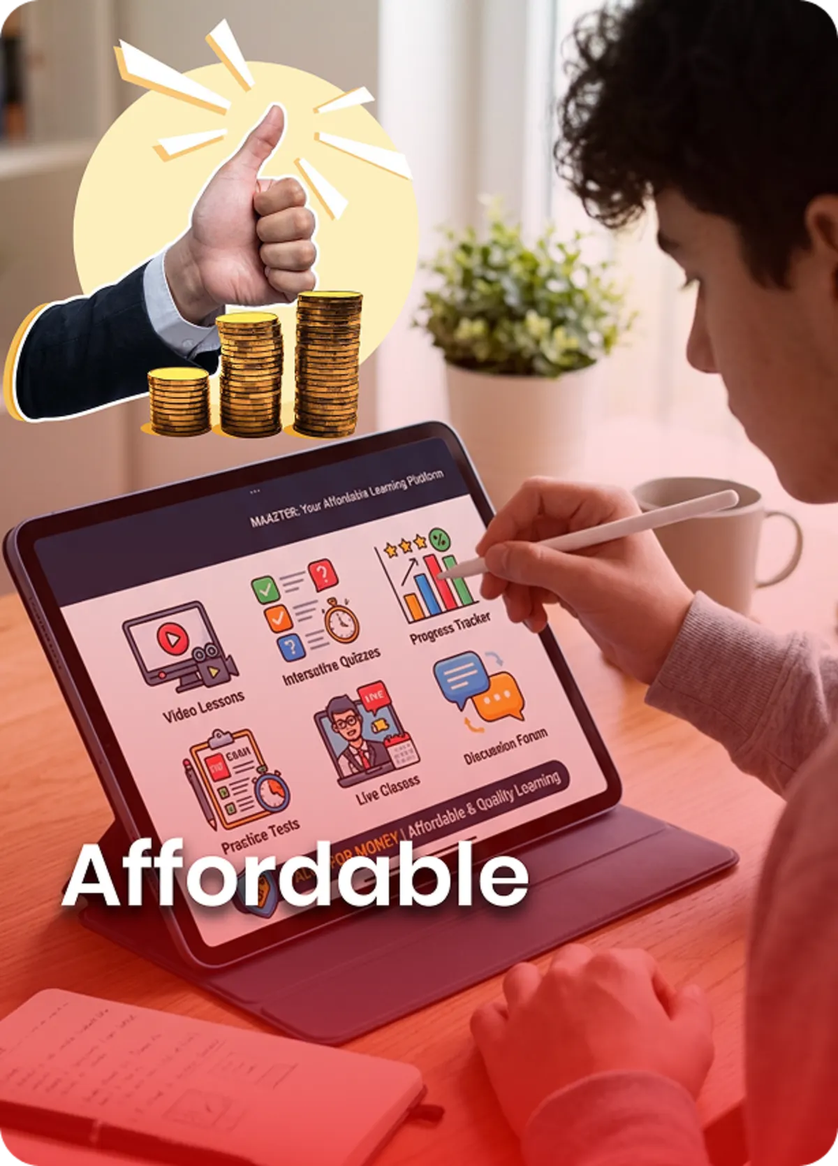 Quality learning resources, expert guidance, and online classes offered through an affordable platform