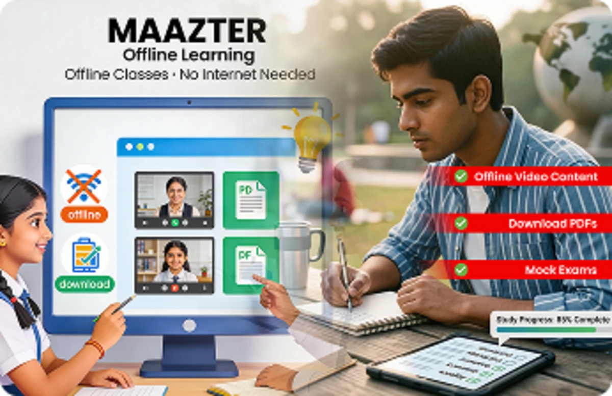 Offline access to study materials helps students prepare for exams with better focus and concentration