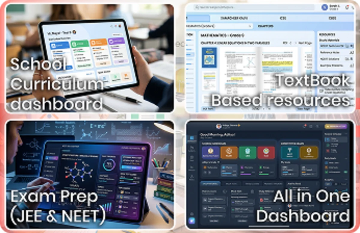 Learning platform offers academic and competitive exam resources for school boards, NEET, and JEE