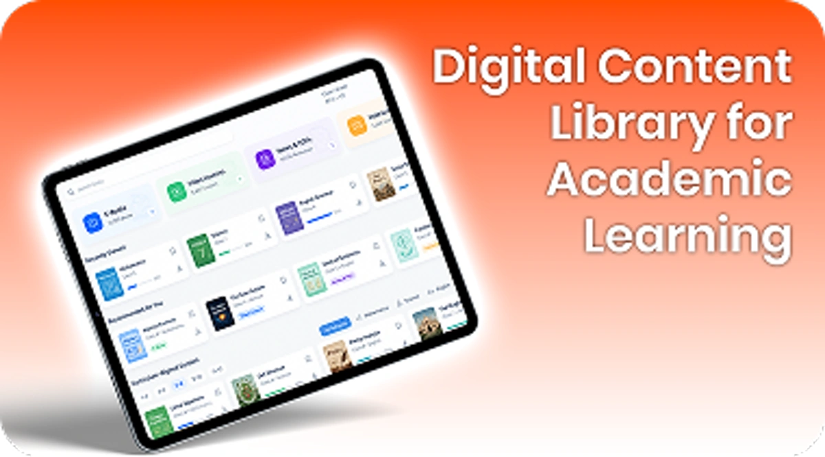 A digital library provides curriculum-aligned resources for students and teachers to support learning