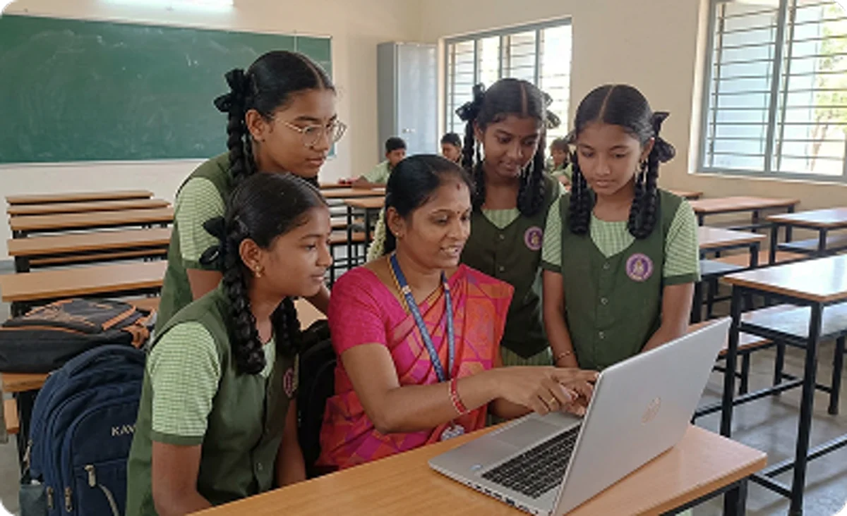 Students and parents receiving instant marks and academic updates through the Maazter School LMS platform
