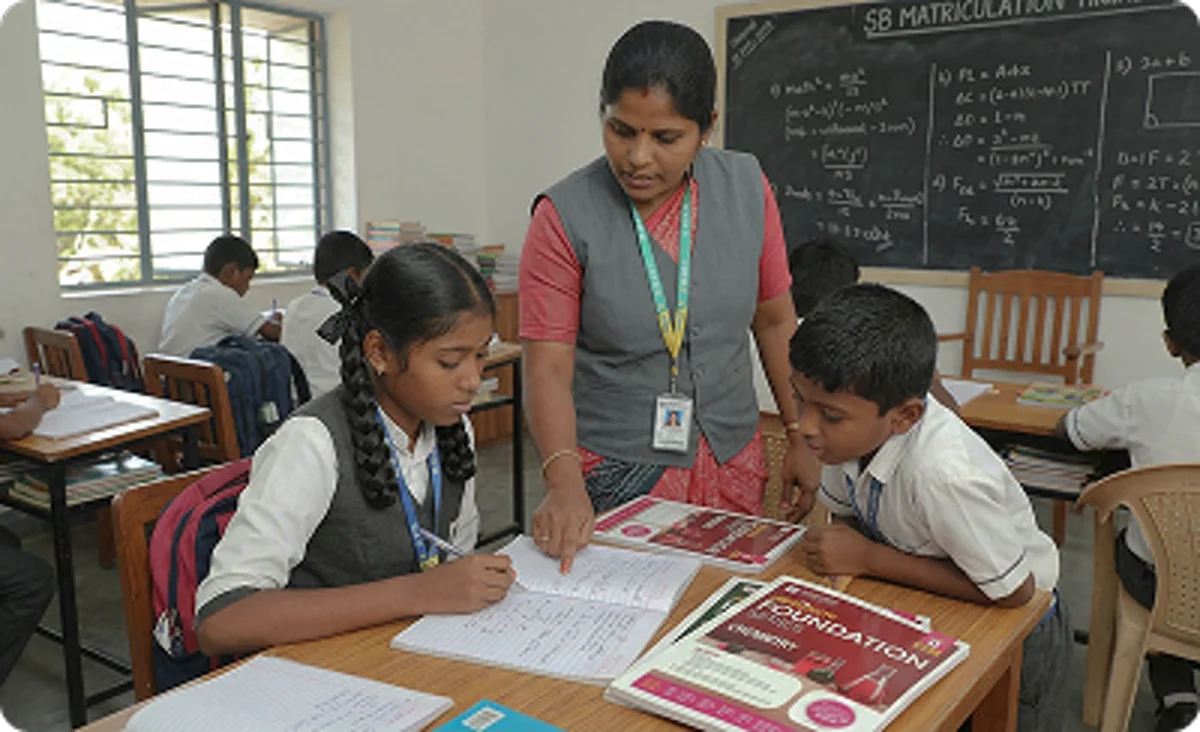 Students practicing application-based questions using Maazter Foundation Books for competitive examinations